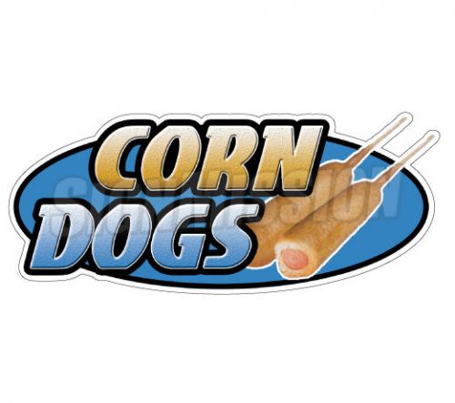 CORN DOGS Concession Decal hot dog cart trailer stand sticker equipment