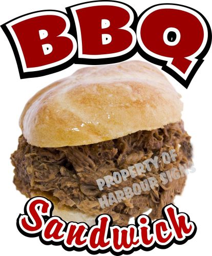 BBQ Sandwich 7&#034; Decal Barbeque Concession Food Truck Restaurant Vinyl Menu