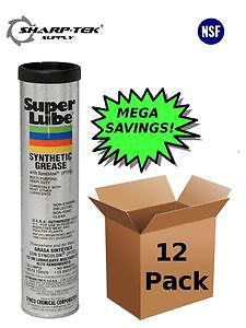 12-pack Super Lube Synthetic Grease Cartridge 14oz. Model 41150