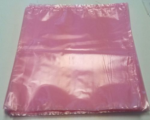 10 12X15&#034; 2 MIL ANTI STATIC PINK POLY OPEN TOP BAGS MOTHERBOARDS LCD LED SCREENS