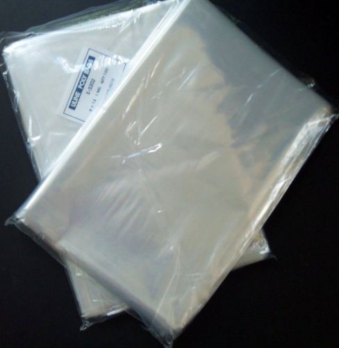 500 Clear 9 X 12 Plastic Poly Bags 1 Mil Flat Open Top