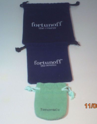 Vintage Tiffany &amp; Co. And 2 Fortunoff The Source Drawstring Gift Bags