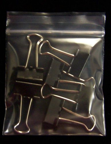 300 - 3&#034; x 3&#034; Clear 4 mil Reusable Zipper Zip Lock LDPE Heavy Duty Zip Bags