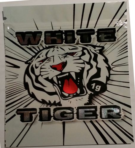 500 white tiger empty ziplock bags (good for crafts incense jewelry) for sale