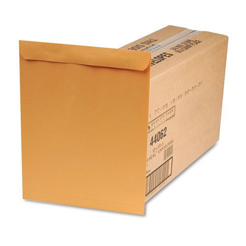 Redi-seal catalog envelope, 12 x 15 1/2, brown kraft, 250/box for sale
