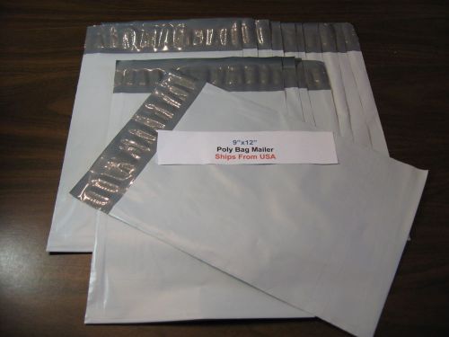 15 POLY BAG MAILING SHIPPING ENVELOPE MAILERS 9 x12 FAST SHIPPING 9&#034; x 12&#034; NEW