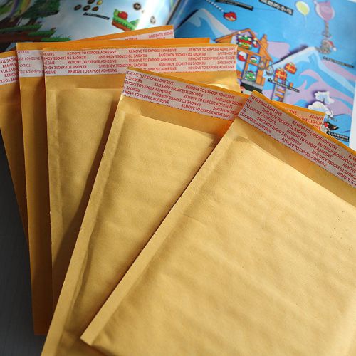 FM 10X5.9x7+1.5&#034; Durable Kraft paper Bubble Bag Envelope Mailers Shipping Bag US
