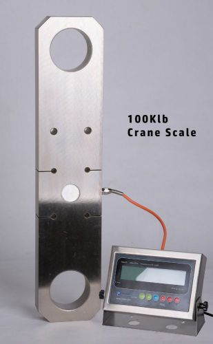 New super duty 100,000lb / 10lb crane scale / tension link w/ wireless indicator for sale
