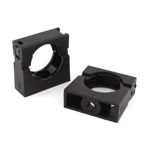 2pcs black fixed mount pipe bracket clamp for ad28.5 corrugated conduit for sale