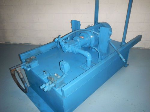 Vickers 2520v14a51a-20 20hp 21:8 gpm hydraulic power unit for sale
