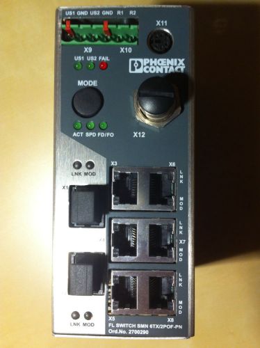 Phoenix Contact industrial Ethernet switch - FL SWITCH SMN 6TX/2POF-PN