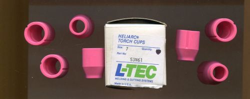 HELIARC TORCH CUPS SIZE 7 *GENUINE HELIARC P/N 53N61(LOT OF 7 PCS) *MADE IN USA!