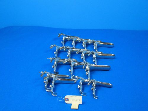 Lot of 15 s m l stainless vaginal speculum ob gyn specula usa for sale