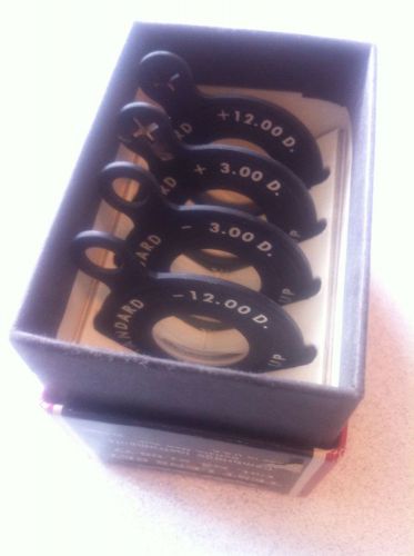 Professional Lensmeter Test Lens Set. Lensometer / Vertometer Mfg by B&amp;L