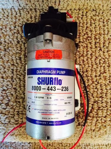Shurflo On Demand Water Delivery Pump  #8000-443-236 12 V 60 psi 1.75 gpm