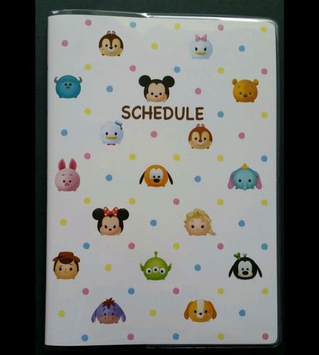 Disney Tsum Tsum 2015 Calendar Planner Mickey,  Minnie,  Stich,  Pooh, Elsa