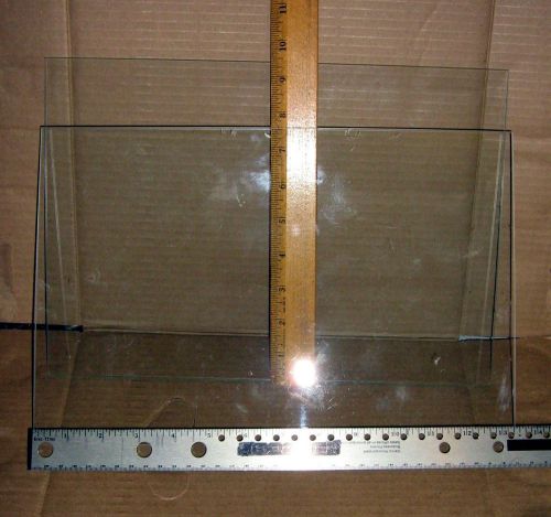 2 clear glass sheets 1/8  x13-7/16&#034; x 9-3/8&#034; hp printer 1210 &amp; 1350 window panes for sale