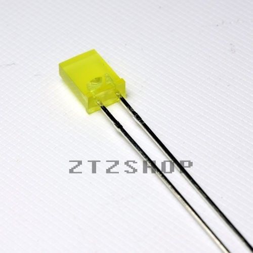 10 x LED Yellow Diffused Rectangular 2x5 mm - ZTZSHOP-  Free Shipping