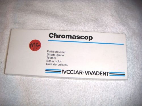 OUR NO. 2 IVOCLAR VIVADENT CHROMASCOP SHADE GUIDE IN ITS ORIGINAL BOX W/LIT.