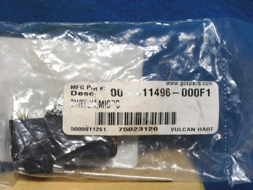 Vulcan Hart ~ Micro-Switch ~ Part Number 411496-00F1 ~ (New No BoX)