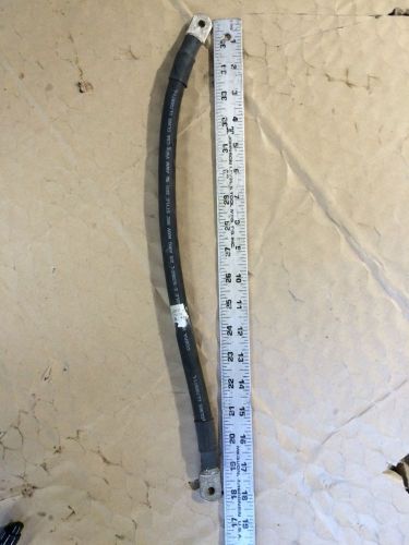 18&#034; Connector Cable,2/0, with 1/4&#034; Eye Lugs, Very Heavy Duty, VERY FAST SHIP !!!