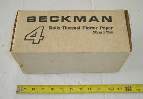 Beckman 4 Rolls Thermal Plotter Paper 20cm x 25cm Grid Reo No: 590489