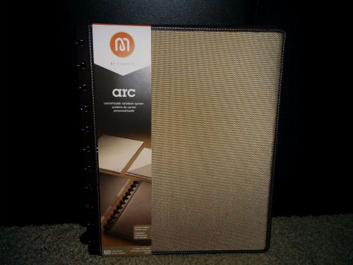 Arc Customizable Woven Preassembled Notebook, Letter Size, Brown, 60 Sheets