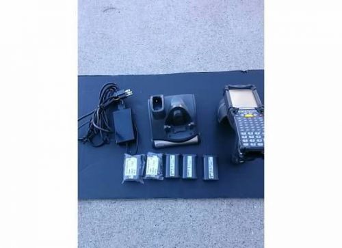 Symbol barcode scanner p/n mc906r with charger and batteries for sale