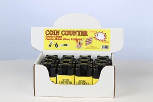 12 Lot:   In Display EZ Coin Counter. Counts &amp; Wraps  P, N, D &amp; Q