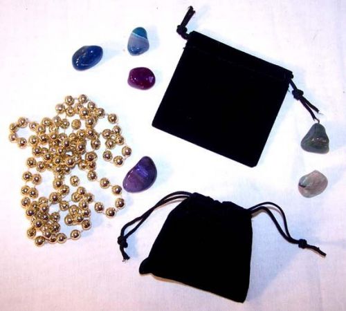 12 SM BLACK VELVET JEWELRY STORAGE BAGS jewelry stones draw string novelty bag