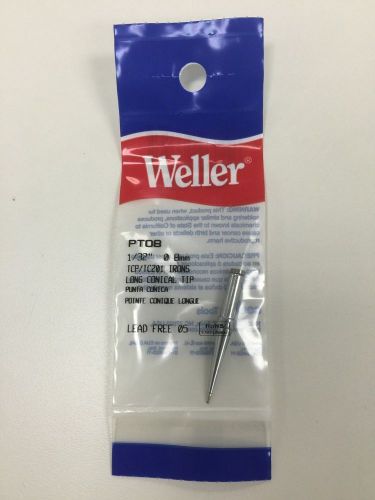 Weller Replacement Long Conical Soldering Tip PTO8 1/32&#034; x .8mm RoHS TCP TC201