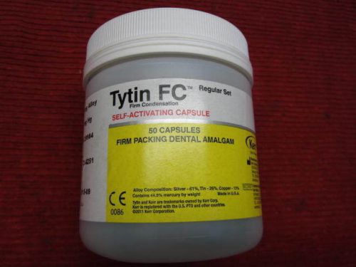 Bottle of 50 Tytin FC Amalgam Regular Set