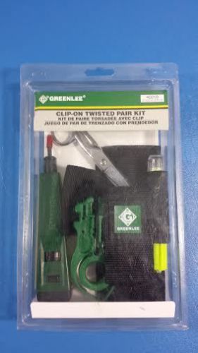 NEW IN OPEN PACKAGE Greenlee Tools 46010 Clip-On Twisted Pair Kit