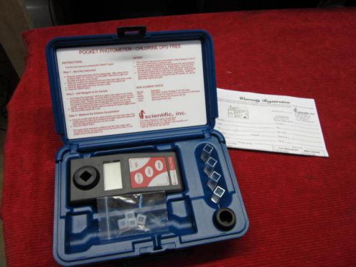 HF Scientific Pocket Photometer Chlorine Test Kit DPD Free 10470A *New*