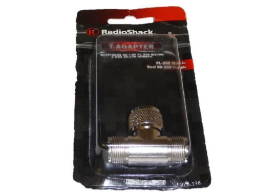 Radioshack T-Adapter PL-259 Male To Dual SO-239 Female(278-198)