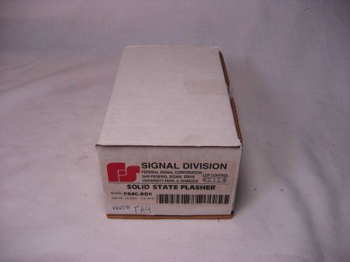 New Federal Signal Corp Solid State Flasher FA4C-RDG (NIB) (NOS)