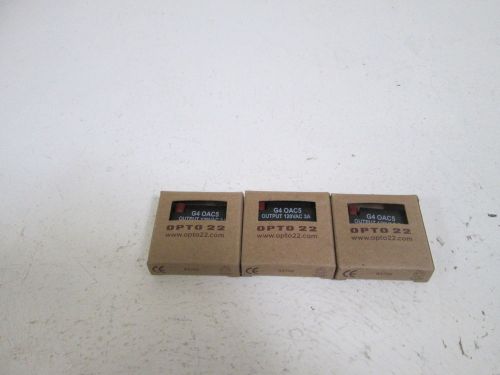 LOT OF 3 OPTO 22 OUPUT MODULE G4 OAC5 (BLACK) *NEW IN BOX*