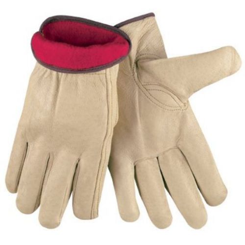 Aviditi GLV1062XL Pigskin Leather Drivers Gloves Lined  X-Large  Tan (Case of 3)