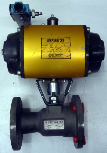 Worcester spring return pneumatic actuator series 39 20-39s cf8m valve 11/2-51-6 for sale
