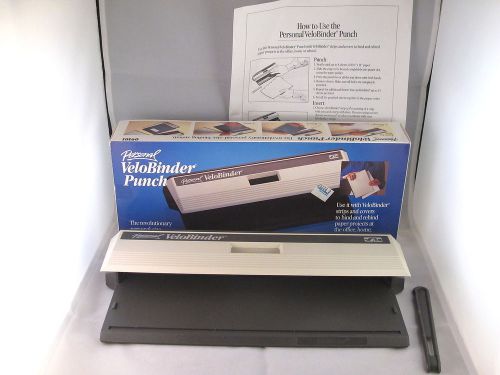 Personal VeloBinder Punch-Vintage-With Box and Instructions