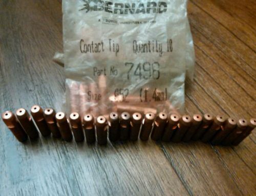 81 piece mig contact tips 7498 (0.052&#034;) genuine bernard welding tips for sale