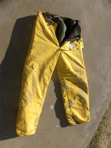 BodyGuard Survivair Fire Fighters Pants with Liner and Insulation size 34 X 30