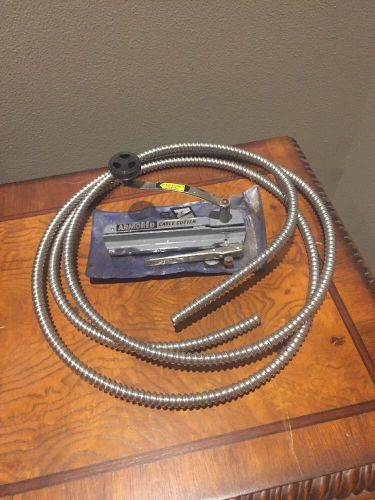 Armored Cable Cutter with 10&#039; Kaf-Tech 10/2 MC Metal Clad Cable Wire