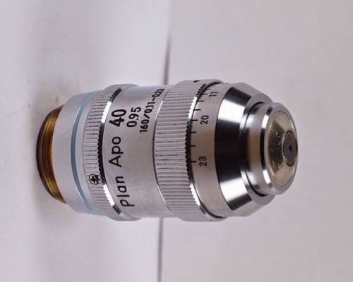 Nikon plan apo 40x /0.95 air / dry 160 tl microscope objective with collar  for sale