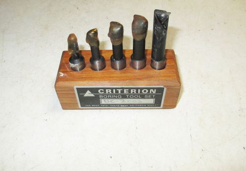 New Criterion # BC-200S Boring tool Set with Carbide Inserts