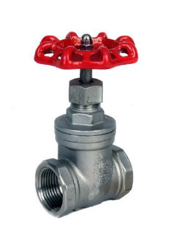Stainless steel gate valve  - bspp thread  - 1/4&#034; to 2&#034;  - rated to 16 bar for sale