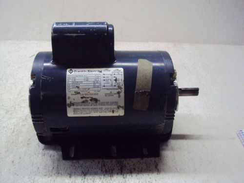 Franklin electric motor 1101007404 hp 1 rpm 1725 fr 56 v 115/208/230 used for sale