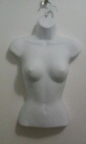 White Female Hanging Mannequin Women Torso Body Display Half Dress Form Sexy