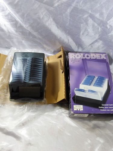 ROLODEX OFFICE CARD FILE 500 CARD D67037AS BLACK NEW UNUSED FAST CALC SHIPPING
