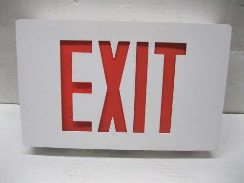 Ruud Cast Metal Emergency LED Exit Sign with Battery Back Up Model EXAB1R New